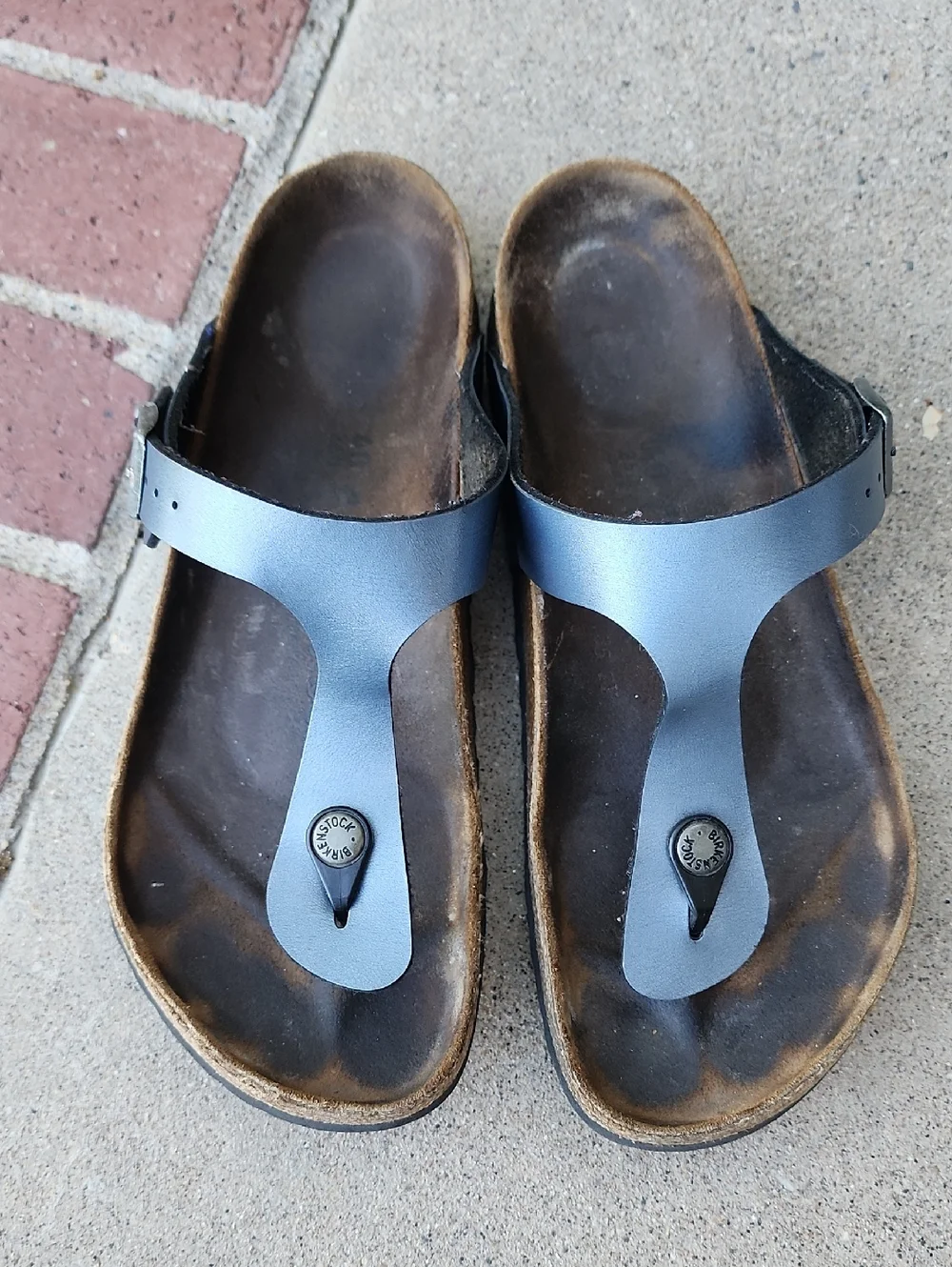 Birkenstock Gizeh Onyx Birko-Flor Sandals - Picture 14 of 16